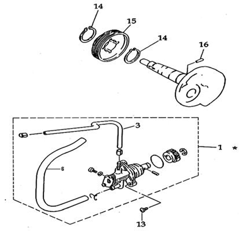 ENSEMBLE POMPE A HUILE AZMOTORS K50S