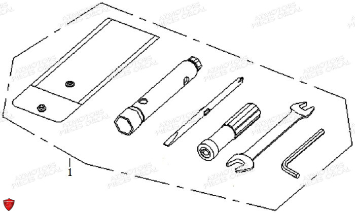 Trousse A Outils ORCAL Pièces Orcal KITE 50cc 4T Euro 3
