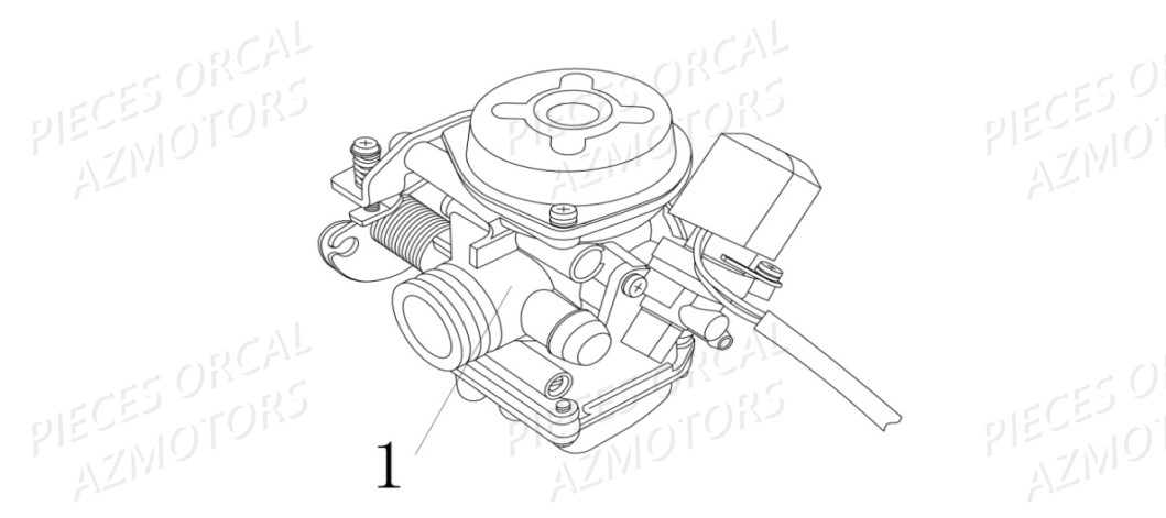 Carburateur ORCAL Pièces Orcal KITE 50cc 4T Euro4