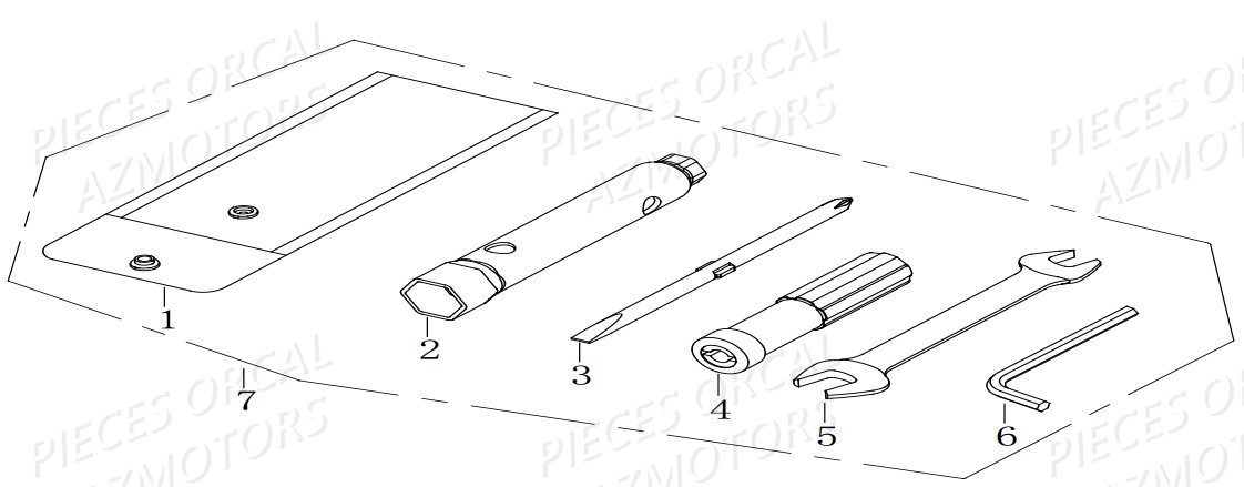 Outils ORCAL Pièces Orcal KITE 50cc 4T Euro4