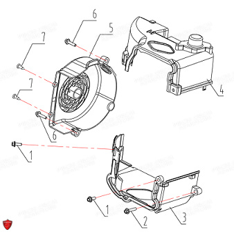 Caches Plastique ORCAL Pièces Orcal KITE 50cc 4T Euro5