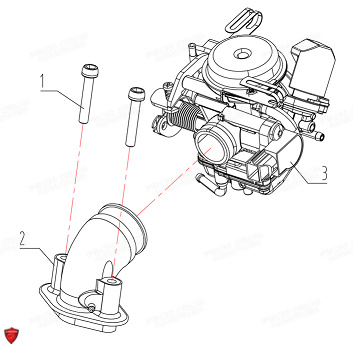Corps Papillon ORCAL Pièces Orcal KITE 50cc 4T Euro5
