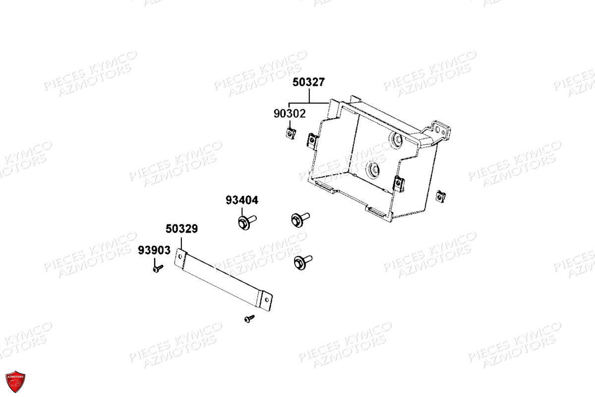 Batterie Coffre A Batterie KYMCO Pièces KRV 200 4T EURO 5 (SA35AC)