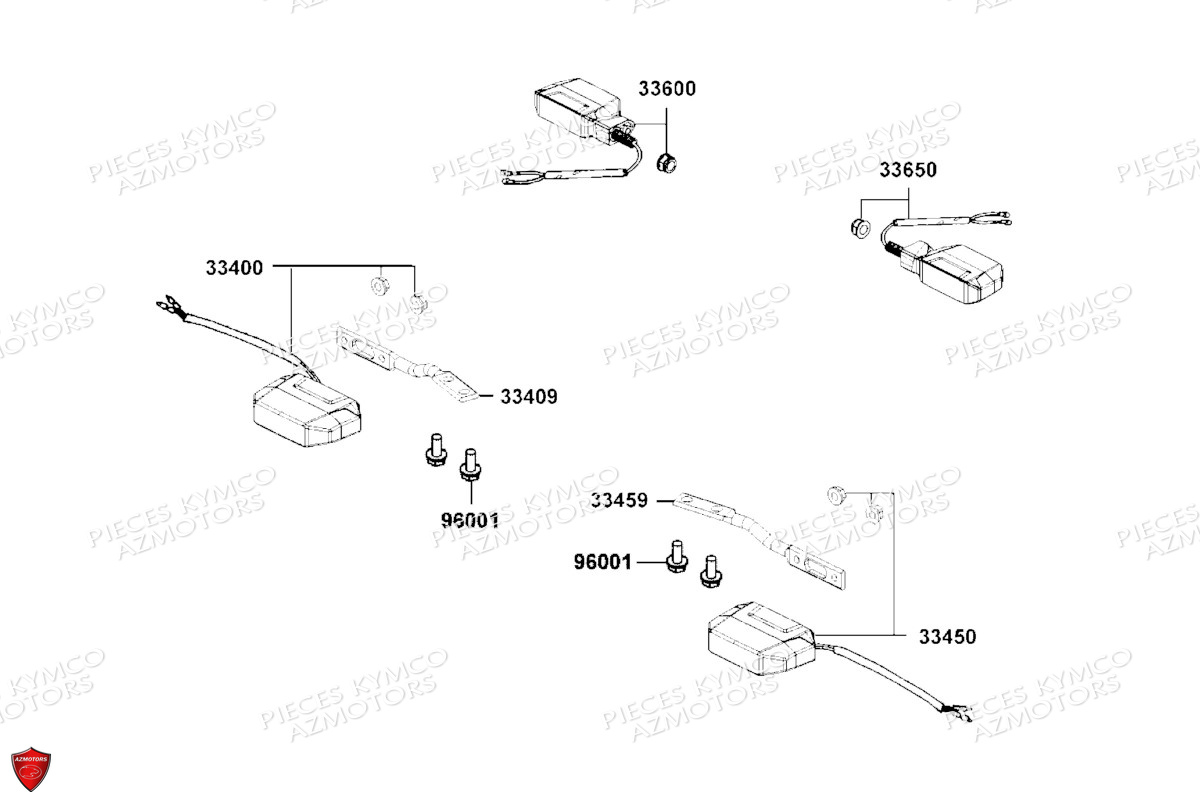 Clignotants KYMCO Pièces KRV 200 4T EURO 5 (SA35AC)