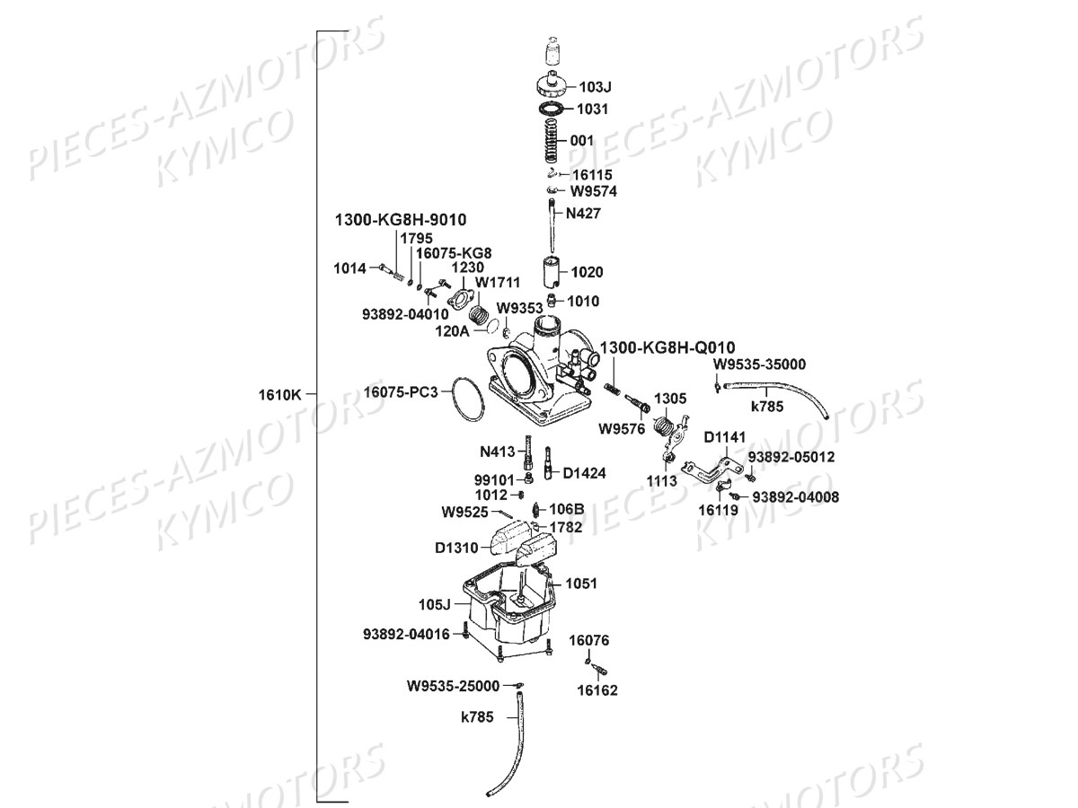 CARBURATEUR pour KXR-250-MAXXER