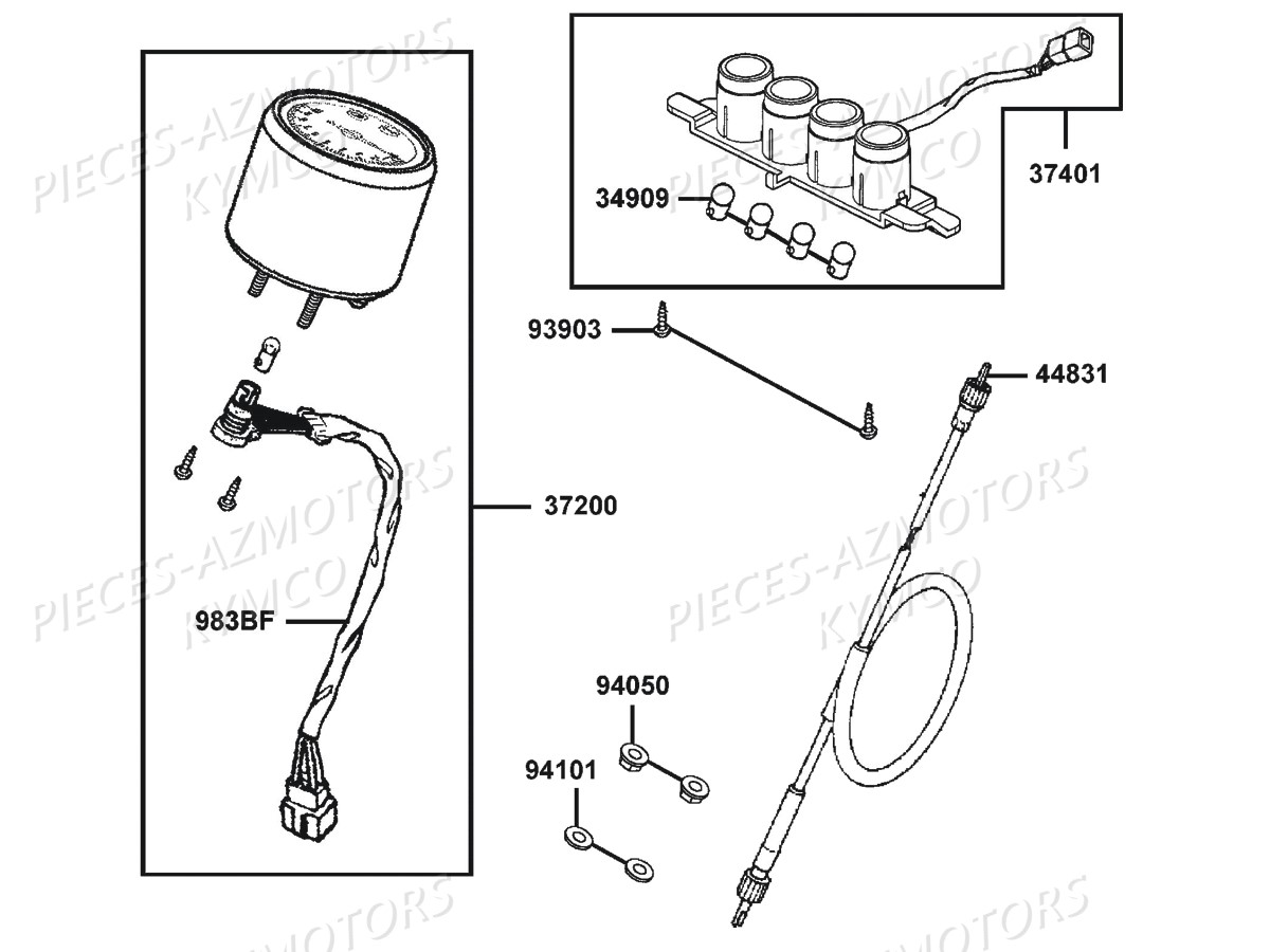 COMPTEUR pour KXR-250-MAXXER