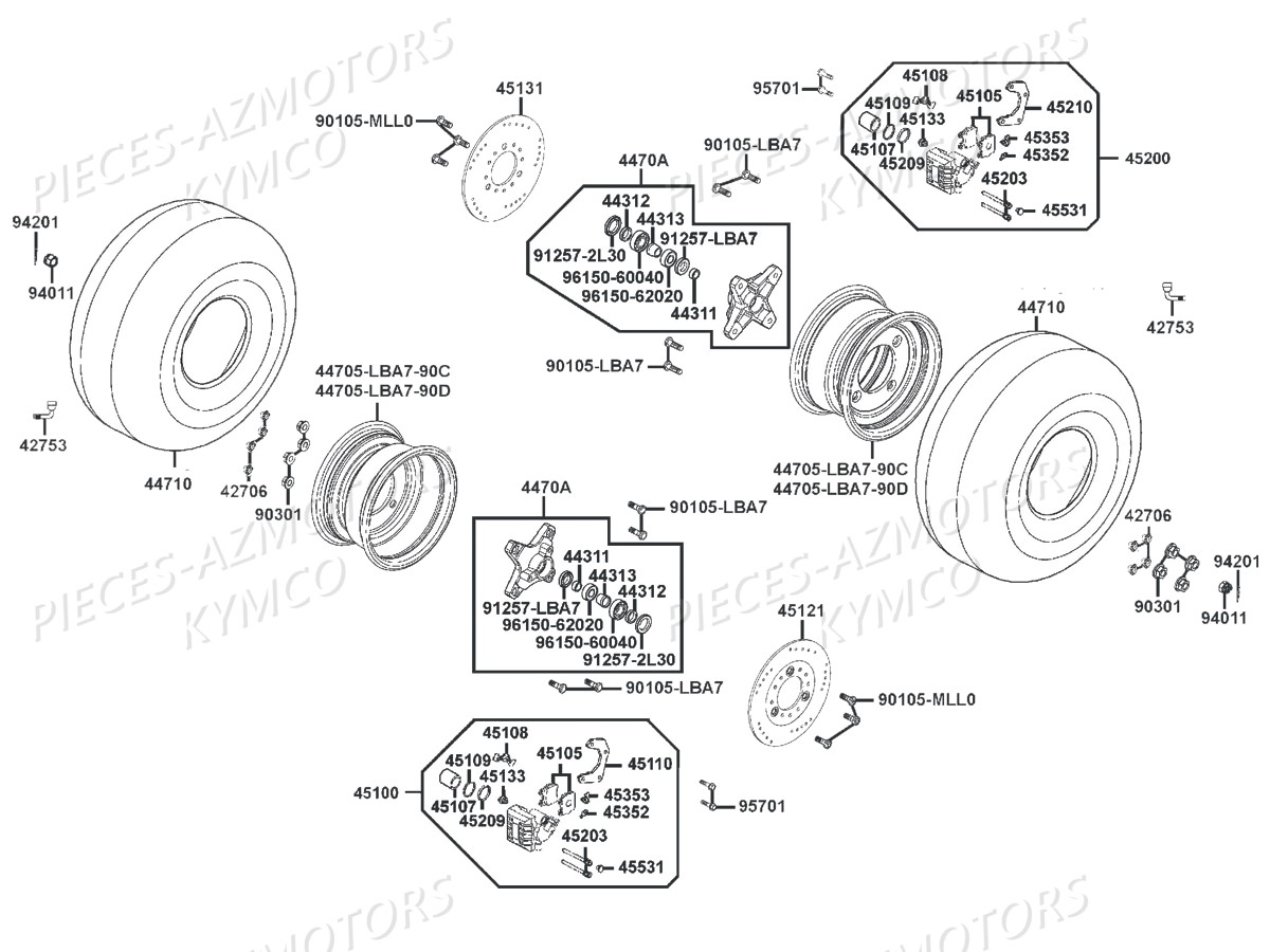 ROUE_AVANT KYMCO Pièces Quad Kymco KXR/MAXXER 250

MAXXER 250,KXR 250(CHASSIS RFBL30000),CHASSIS RFBL30010),(CHASSIS RFBL30040),(CHASSIS RFBL30050)