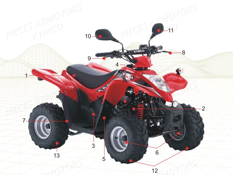 BATTERIE YTX5L-BS YUASA (ORIGINE) KYMCO pour 1 CONSOMMABLES de KXR-MAXXER50