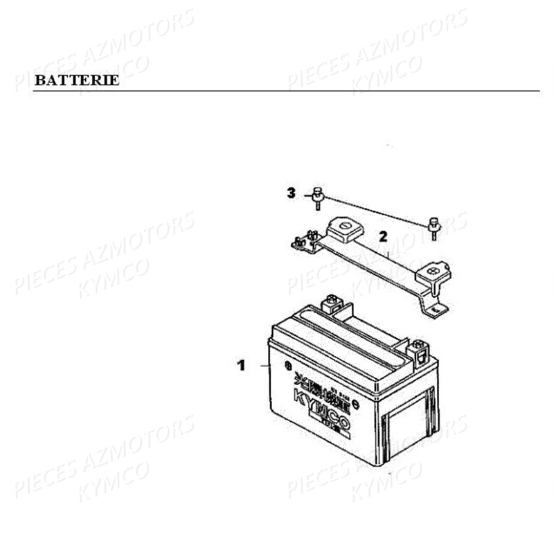 BATTERIE YTX5L-BS YUASA (ORIGINE) KYMCO pour BATTERIE de KXR-MAXXER50