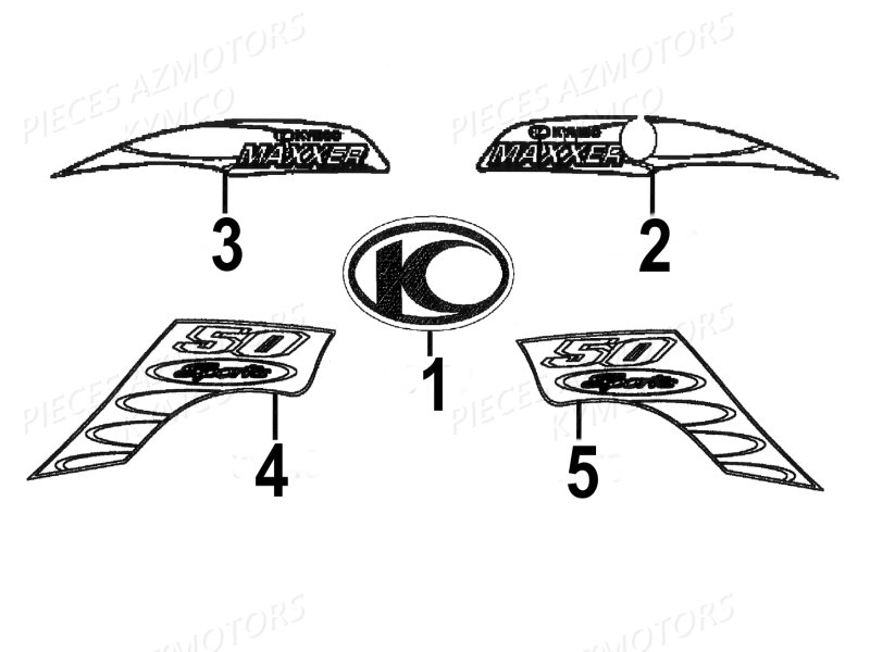 DECORS MAXXER KYMCO KXR MAXXER50