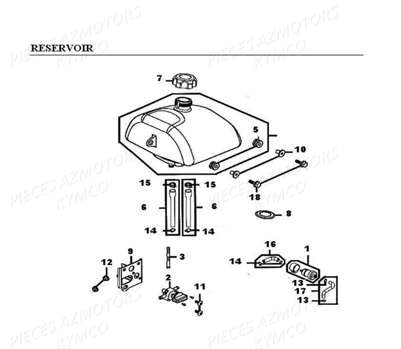 RESERVOIR pour KXR-MAXXER50