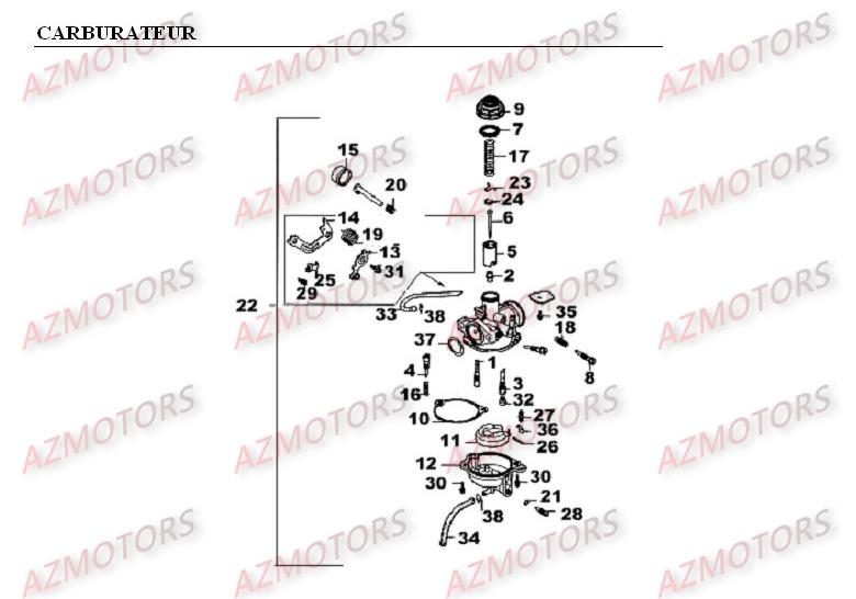 Carburateur AZMOTORS 
