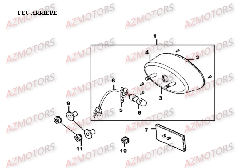 Feu Arriere AZMOTORS 