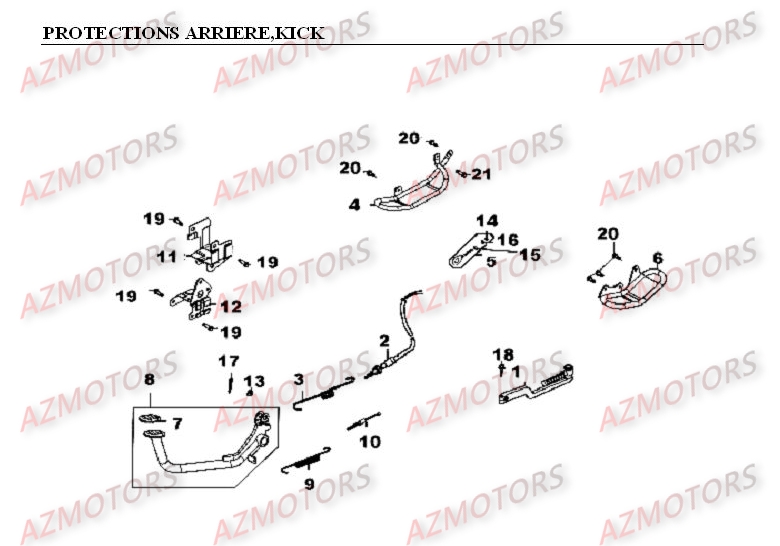 Protections Arriere   Kick AZMOTORS 