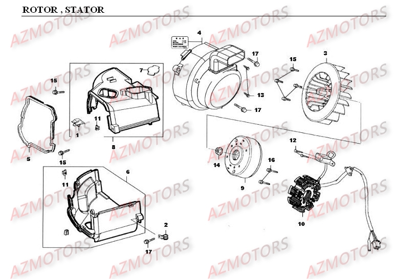 Rotor   Stator AZMOTORS 