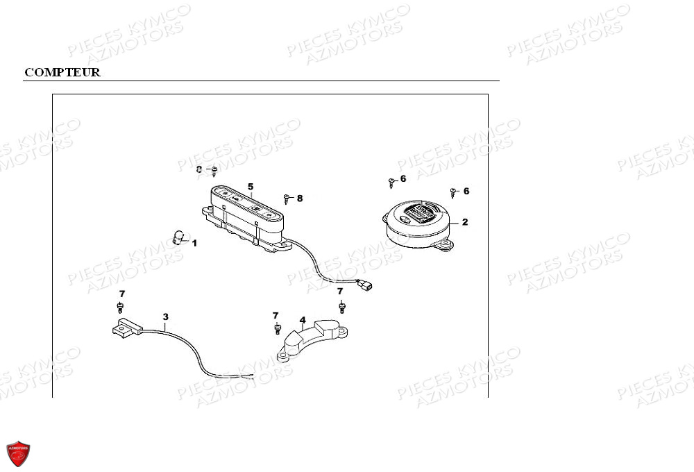 COMPTEUR pour KXR 90 MAXXER 90 E2