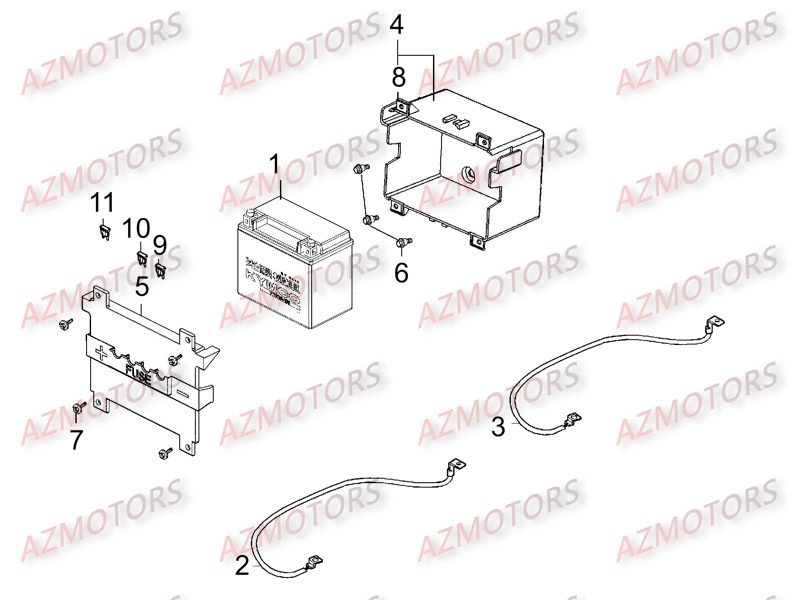 BATTERIE YT12A-BS YUASA (ORIGINE) KYMCO pour BATTERIE de KYMCO G-DINK 300 I
