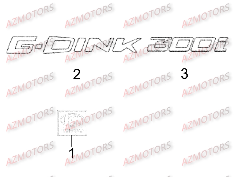 Decors KYMCO Pièces Scooter Kymco G-DINK 300 I 4T EURO III