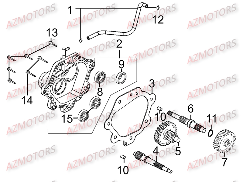 Transmission KYMCO Pièces Scooter Kymco G-DINK 300 I 4T EURO III