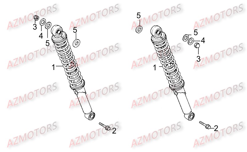 Amortisseurs KYMCO Pièces_Moto_Kymco_ZING 125II_DARKSIDE_4T