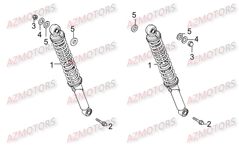 Amortisseurs KYMCO Pièces_Moto_Kymco_ZING 125II_DARKSIDE_4T