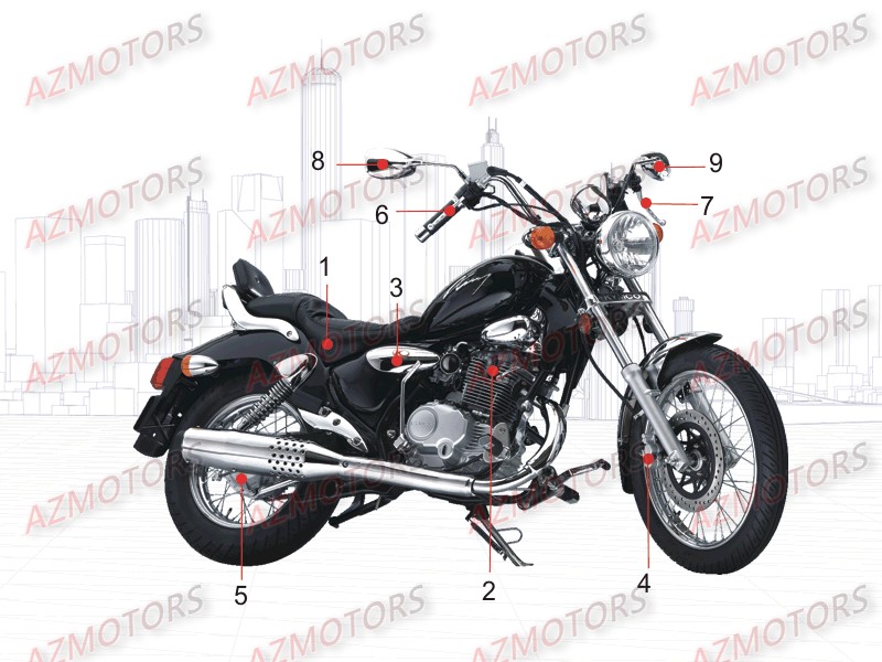 1.CONSOMMABLES KYMCO Pièces Moto Kymco ZING 125II 4T EUROIII 