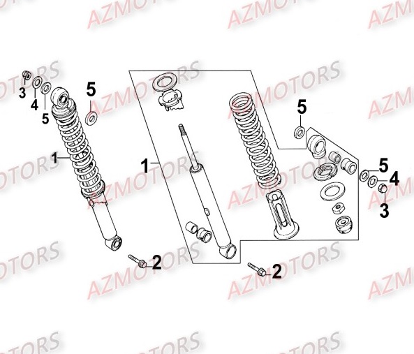 AMORTISSEURS KYMCO KYMCO ZING 125 II