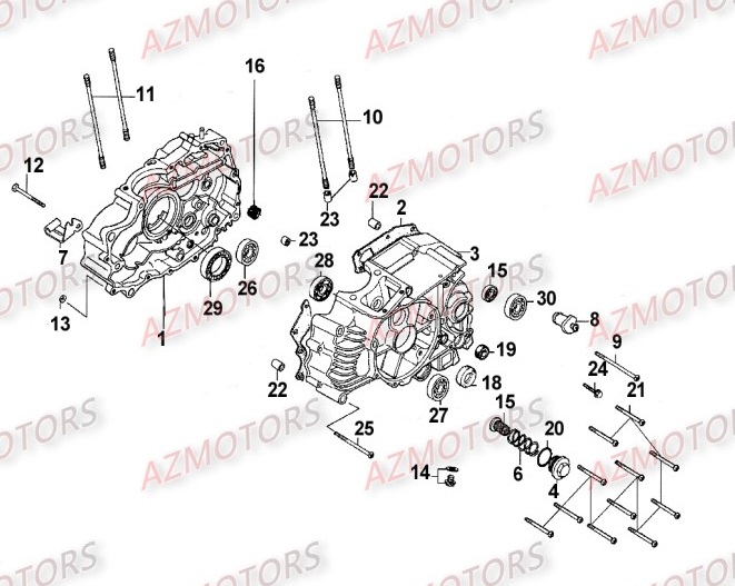 CARTER MOTEUR KYMCO KYMCO ZING 125 II