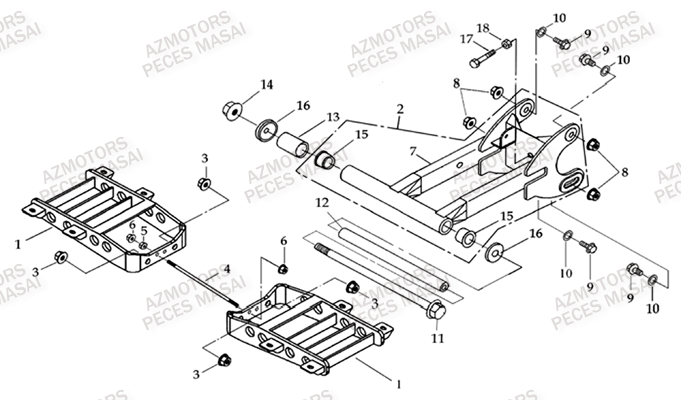 BRAS OSCILLANT pour L50-A50