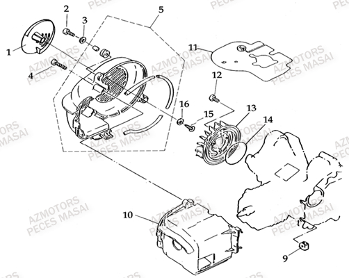 Carter De Refroidissement AZMOTORS Pièces Quad L50-A50 ULTIMATE