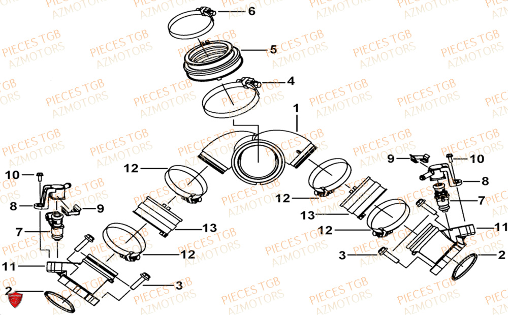 Admission Air  Pieces TGB UTV LANDMAX 1000 CAB