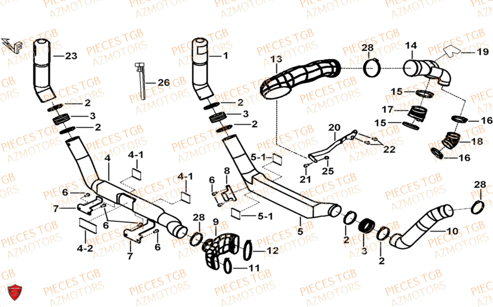 Admission  Pieces TGB UTV LANDMAX 1000 CAB