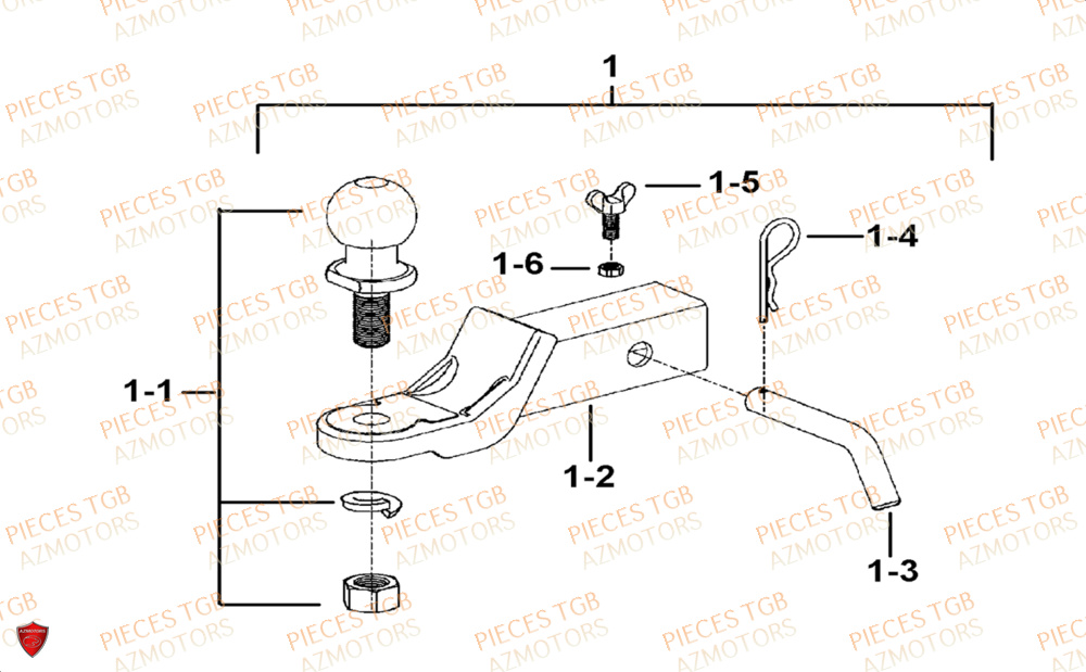 Attelages Option  Pieces TGB UTV LANDMAX 1000 CAB