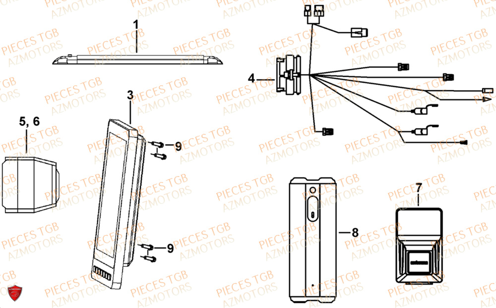 Moniteur  Pieces TGB UTV LANDMAX 1000 CAB