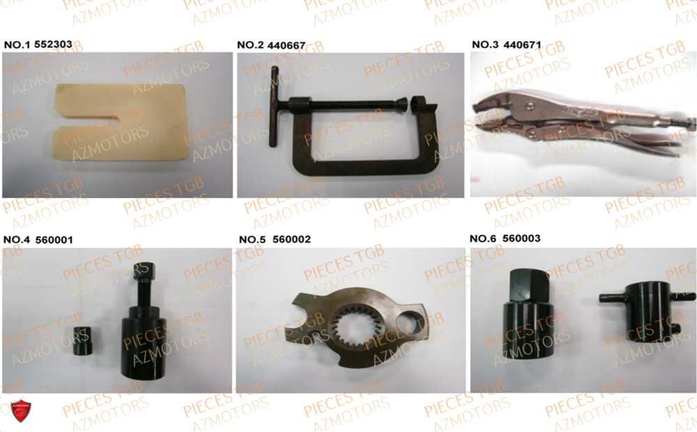 Outils 2  Pieces TGB UTV LANDMAX 1000 CAB