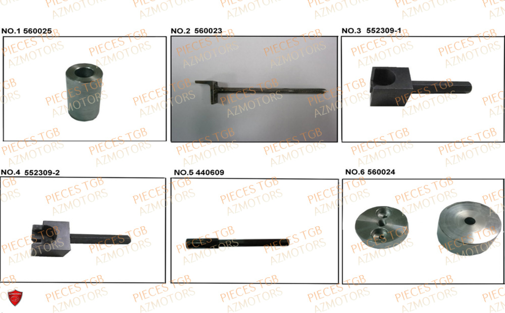 Outils 6  Pieces TGB UTV LANDMAX 1000 CAB