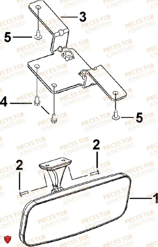 Poignee Passager Option  Pieces TGB UTV LANDMAX 1000 CAB