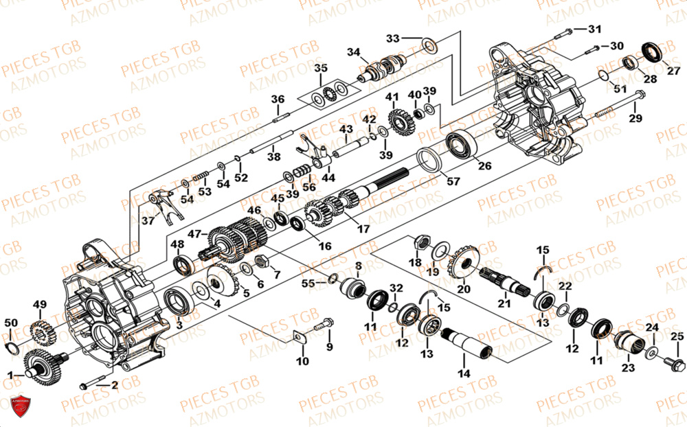 Transmission 1  Pieces TGB UTV LANDMAX 1000 CAB