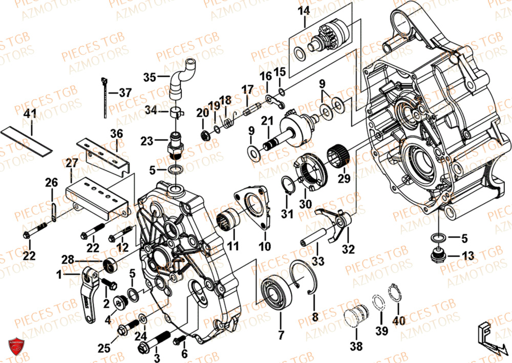 Transmission 2  Pieces TGB UTV LANDMAX 1000 CAB