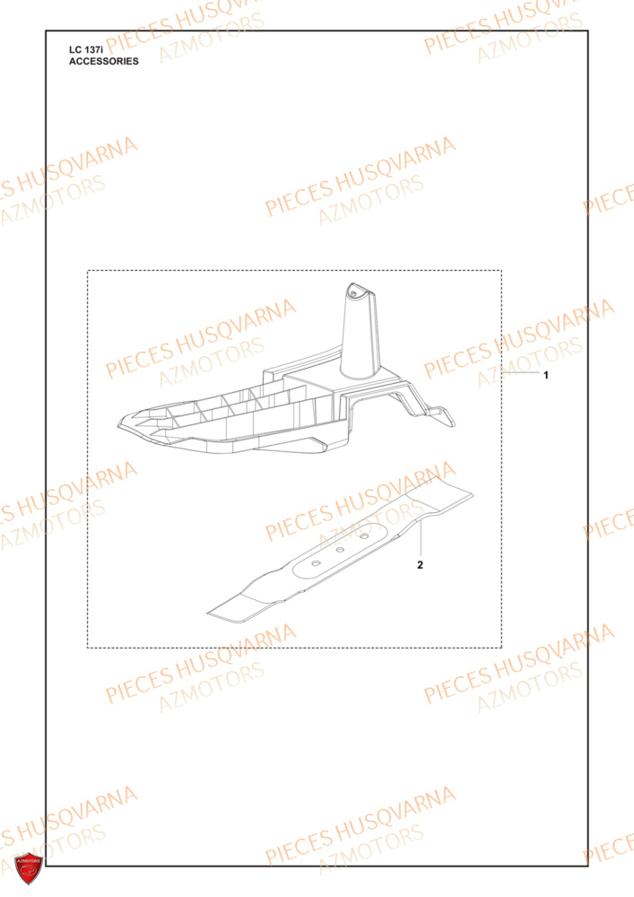 Accessoires HUSQVARNA PIECES LC 137i TONDEUSE HUSQVARNA