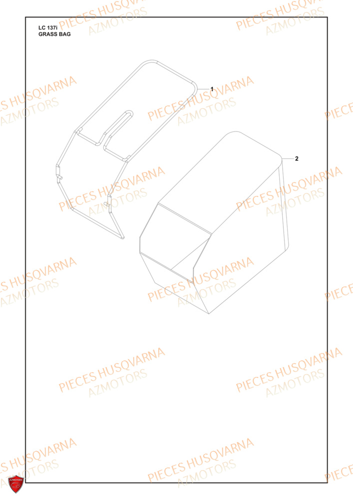 Collector HUSQVARNA PIECES LC 137i TONDEUSE HUSQVARNA