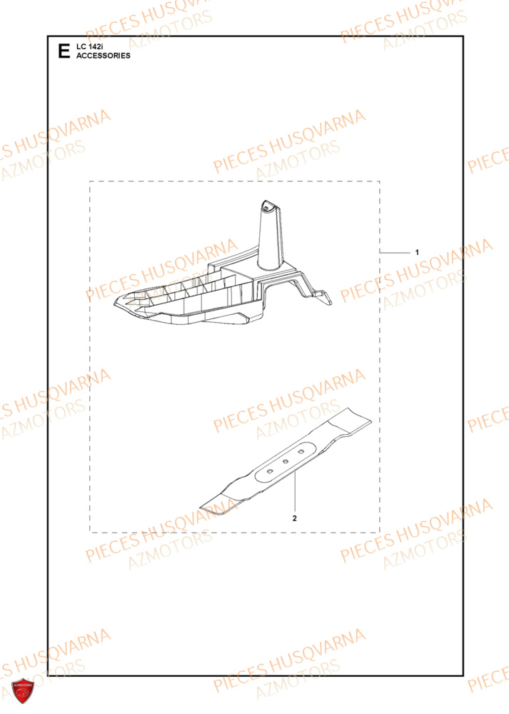 Accessoires HUSQVARNA PIECES LC 142i TONDEUSE HUSQVARNA