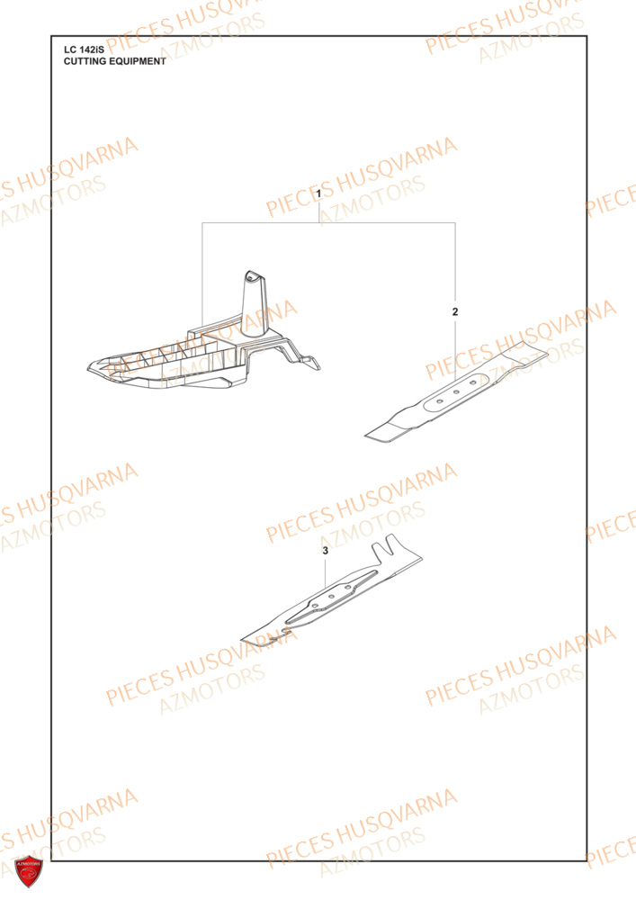 Equipement De Coupe HUSQVARNA PIECES LC 142iS TONDEUSE HUSQVARNA