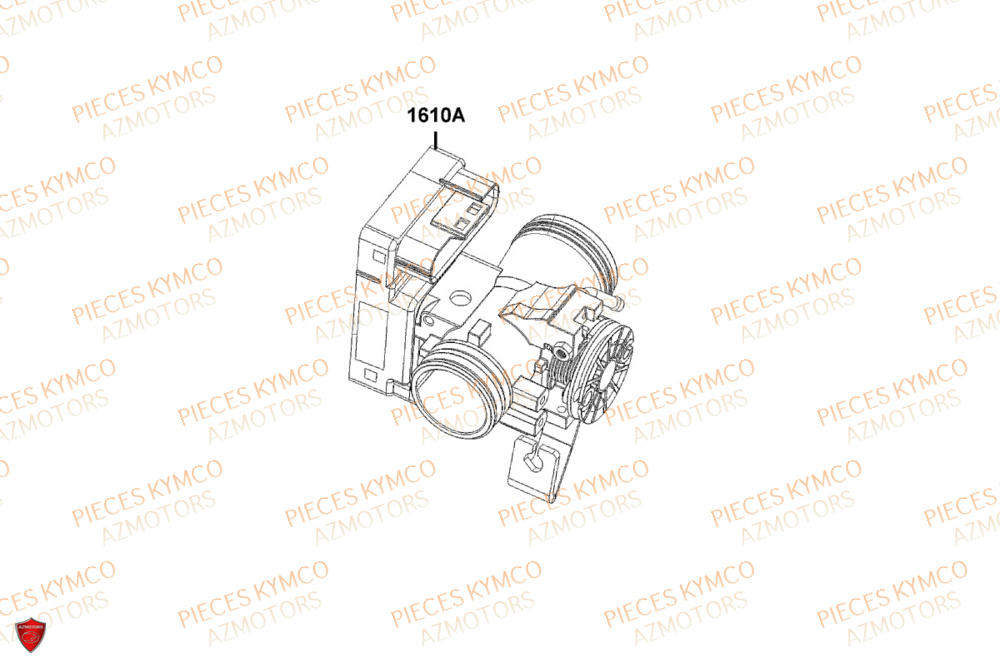 Corps Papillon KYMCO Pièces LIKE 125I CBS EURO5+ (TE25CE)