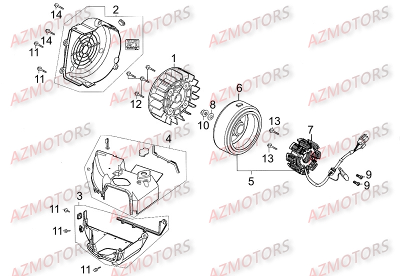 ALLUMAGE   TURBINE DE REFROIDISSEMENT KYMCO LIKE125 III LX