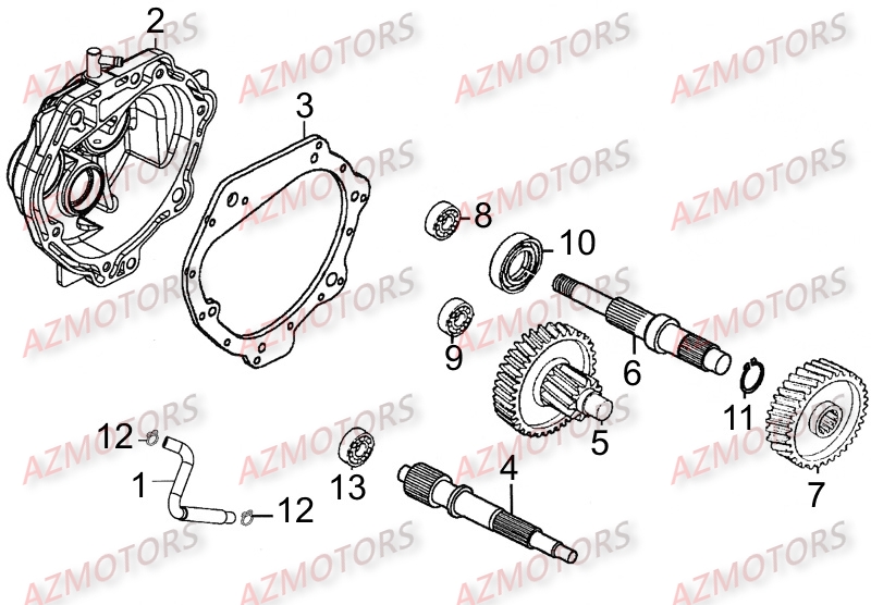 Transmission KYMCO Pièces Scooter Kymco LIKE 125 LX 4T EURO III