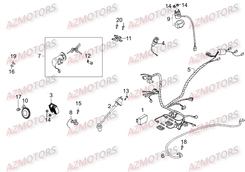 Equipement Electrique KYMCO Pièces Scooter LIKE 125 MMC 4T EURO III