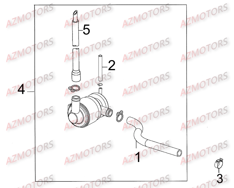 Reniflard AZMOTORS Pièces Scooter LIKE 125 MMC 4T EURO III