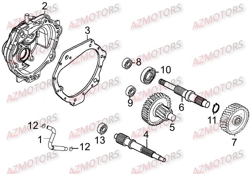 Transmission KYMCO Pièces Scooter LIKE 125 MMC 4T EURO III