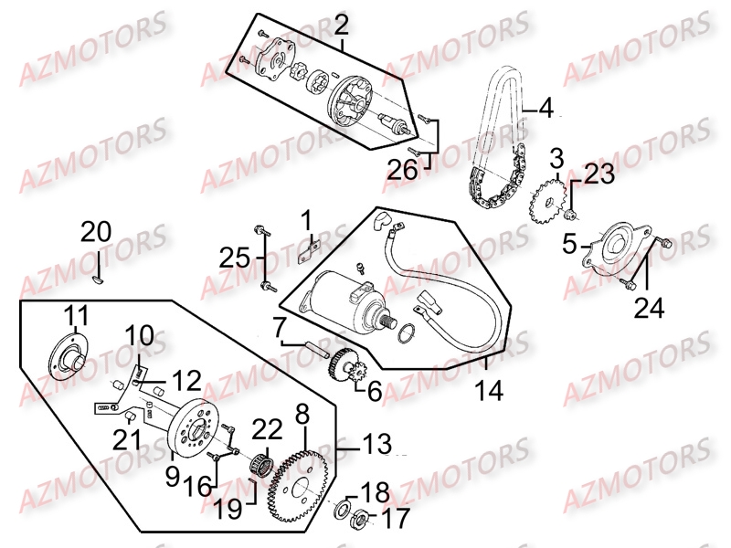 Allumage   Pompe A Huile KYMCO Pièces LIKE 200 I LX 4T EURO III